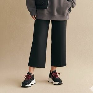 ASTRAET Cotton Wide Leg Easy Pant in Black NWT